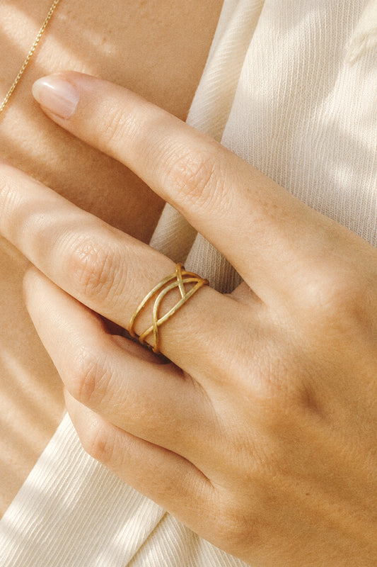 filigraner Ring Sei du Selbst S