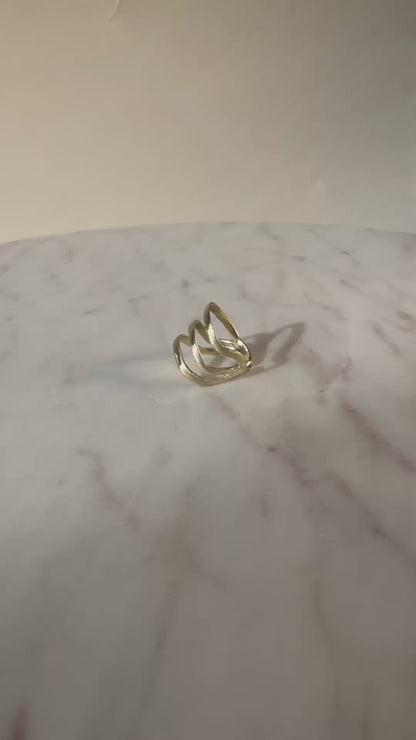 585er Echtgold Ring "Kokon S"