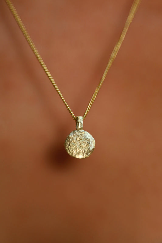 Echtgold Halskette "Saxum" aus 585er Au